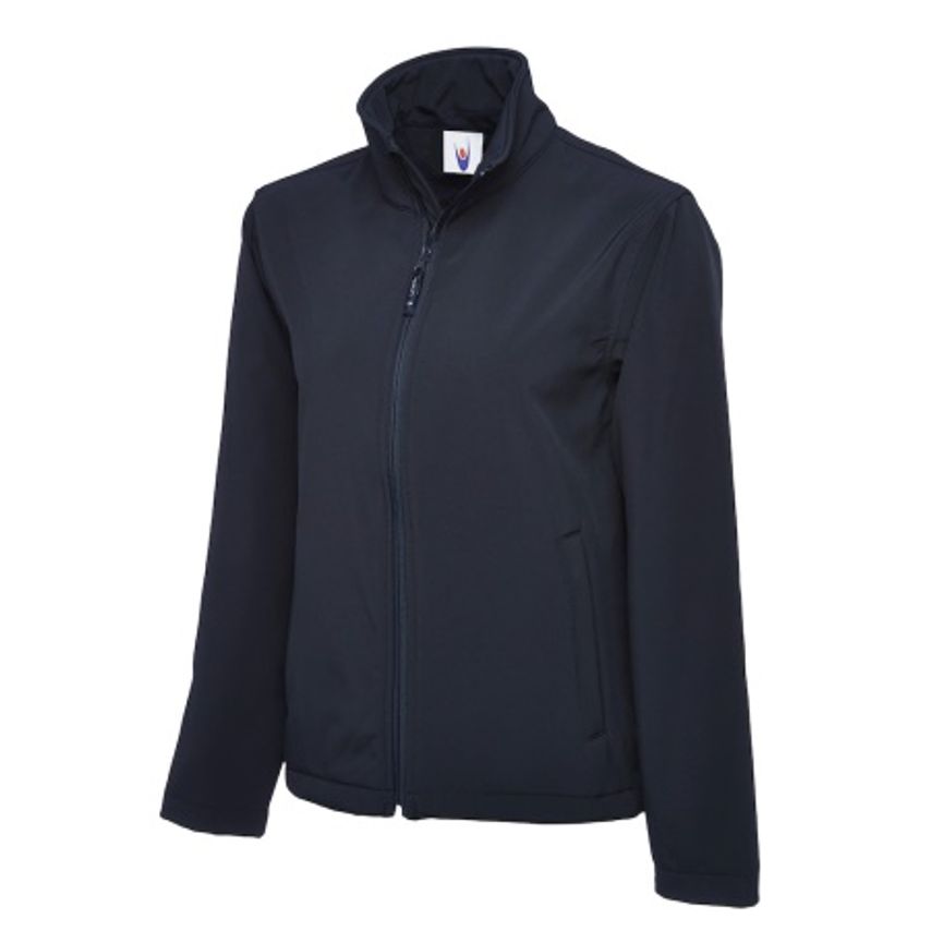 WORK IN STYLE Navy Classic Softshell Jacket 3 Layer Waterproof Size XXXXXXLarge