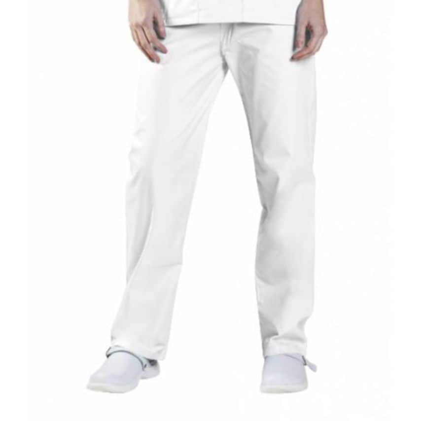 WORK IN STYLE Unisex White Smart Scrub Trousers 65% Polyester 35% Cotton Size XX