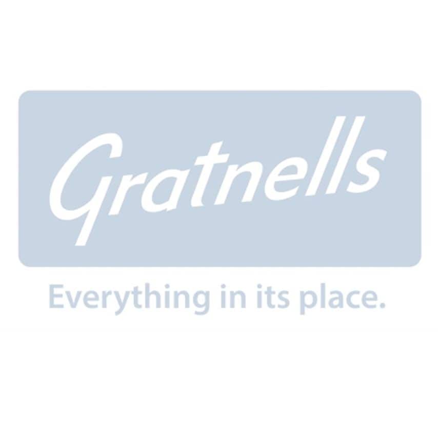 Gratnells Treble Frame Set 07 In Grey With Bespoke Trays