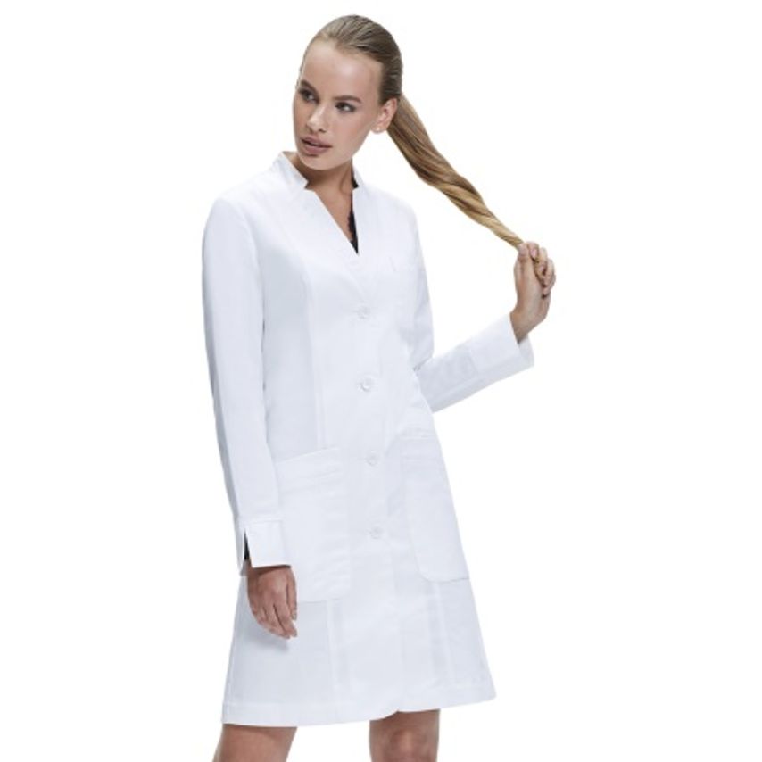 Dr.James DR10 Ladies Tailored Fit Lab Coat White Size 8