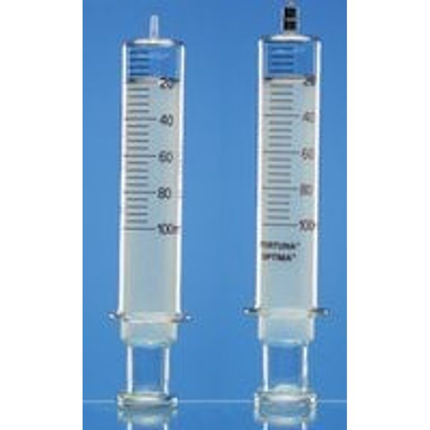 Merck Syringe, All Glass, Fortuna Optima, Luer Tip, 20ml, 1ml Gradn.S (1ea)