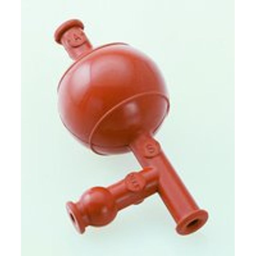 Merck Pipette Filler Red Silicon Rubber Gla SS Valve