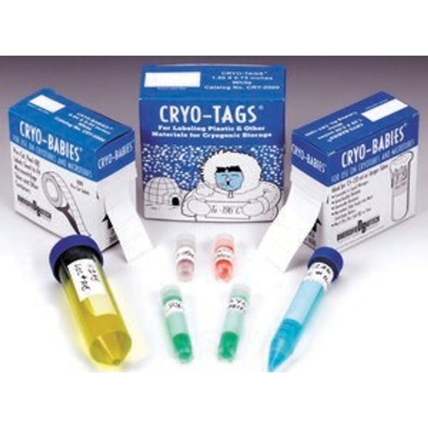 Merck Cryo-Tags (R) Labels, Green, L x W 1.50