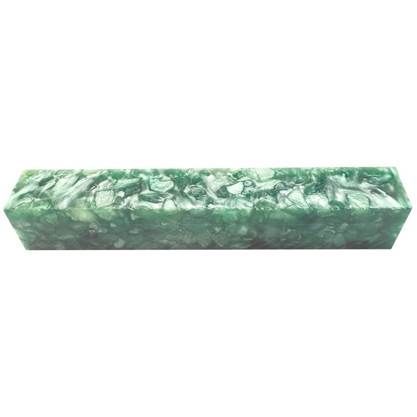 AB11 Crush Acrylic Pen Blank - Light Green and White