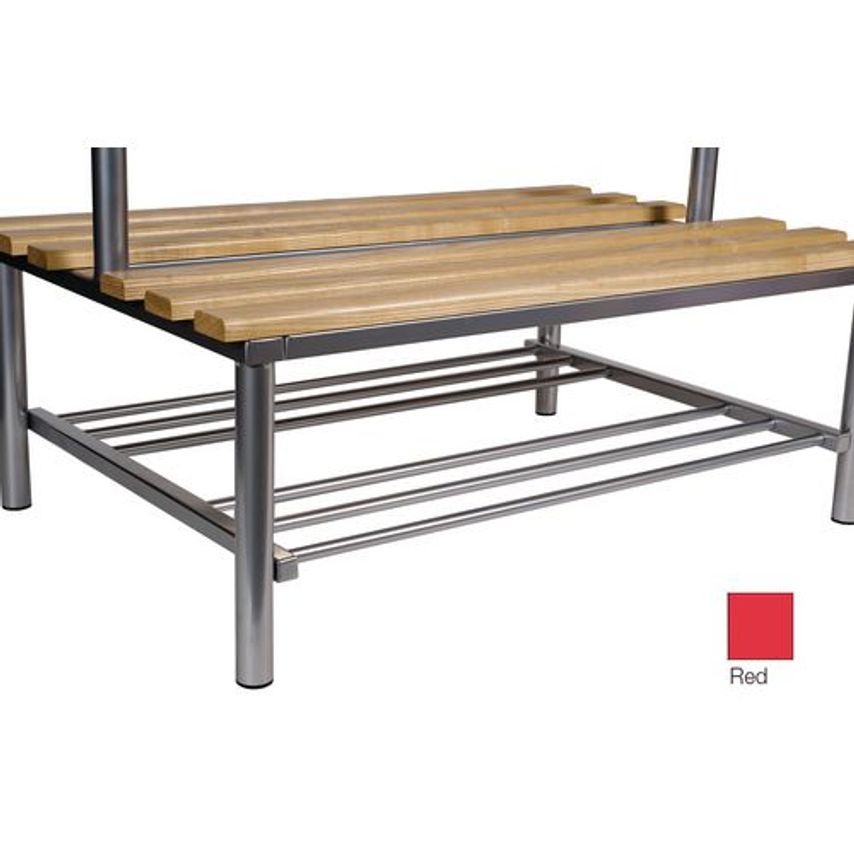 Slingsby Club Duo Cloakroom Bench Red 3000MM Wide x 800 Deep