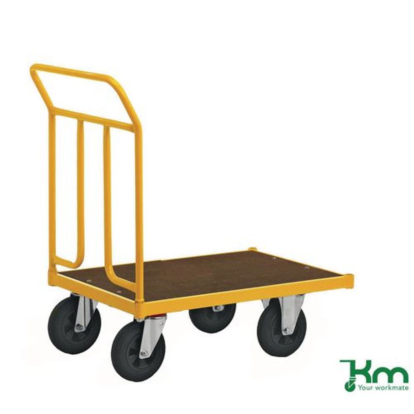 Slingsby Konga Heavy Duty Platform Truck - 700mm Platform, Braked Rubber Tyres