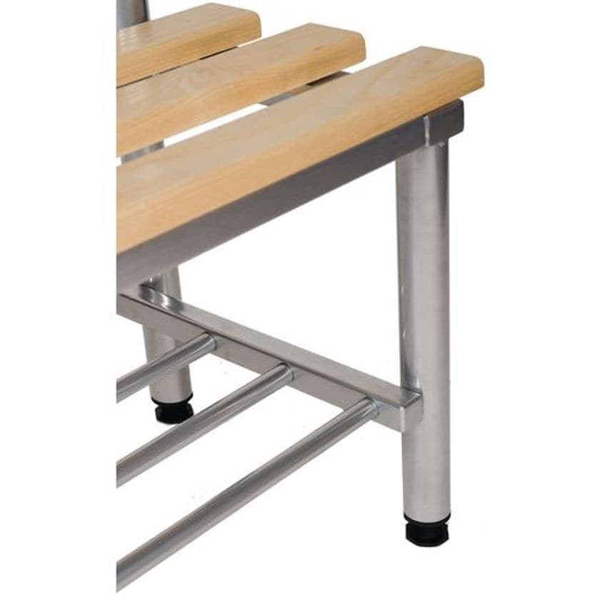 Slingsby Club Mezzo Bench Shoe Rack Silver 2500MM Wide x 325 Deep