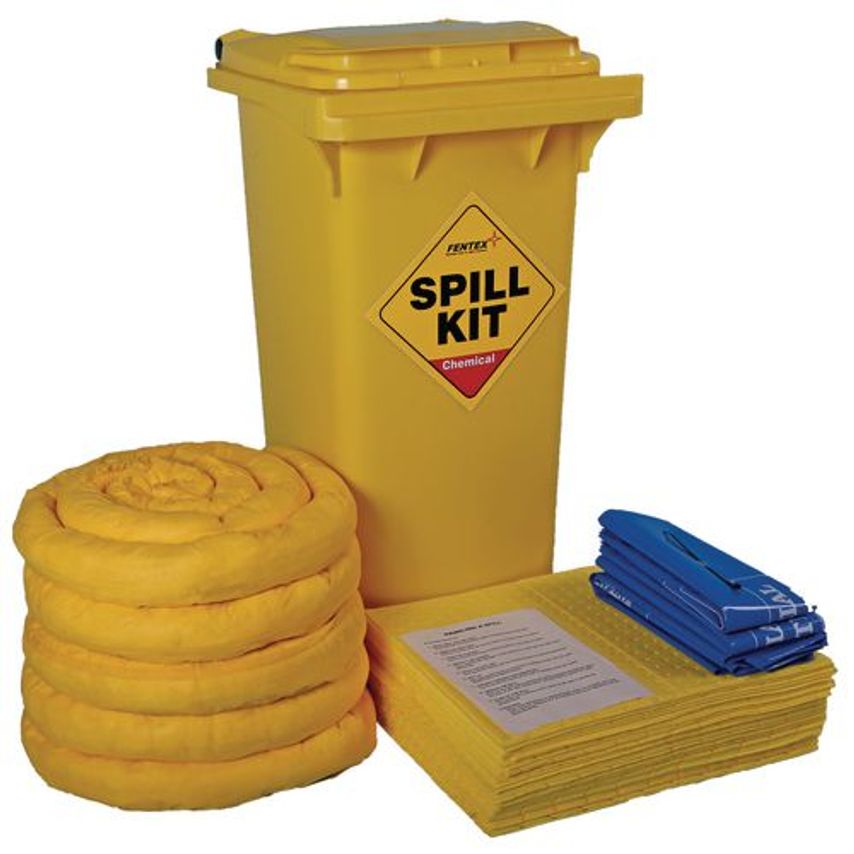 120L Wheelie Bin Spill Kit, Chemical