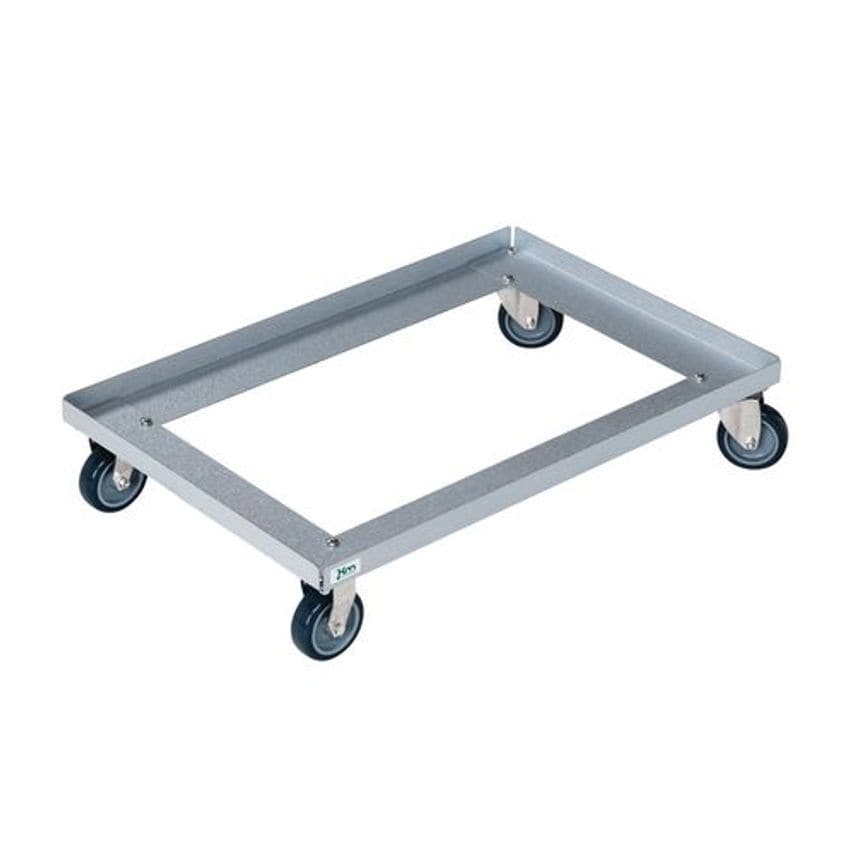 Slingsby Zinc Plated Dolly L x W 616 x 416MM. Mounted on Four Swivel 100MM Diame