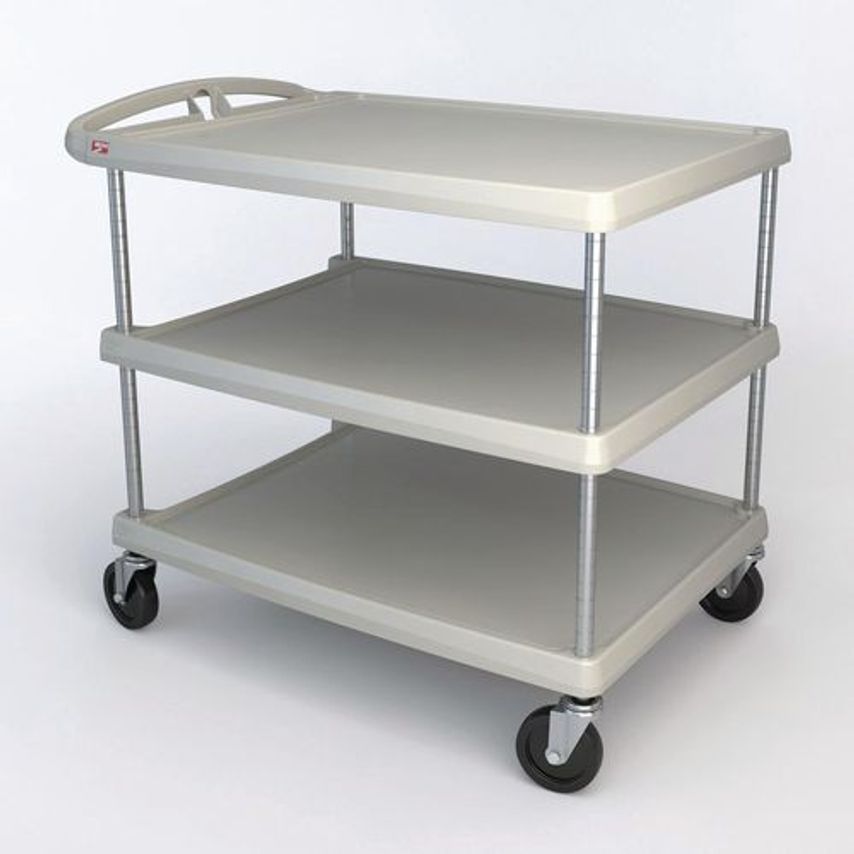 Slingsby MY2636-35G - Mycart 900MM High, Grey With Three 660 x 914MM Shelves