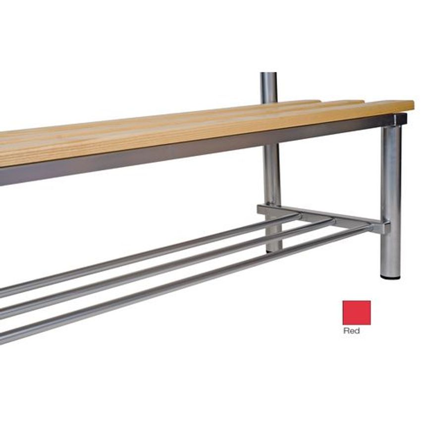 Slingsby Club Mezzo Deep/Solo Shoe Rack, Red 3000mm Wide x 400mm Deep
