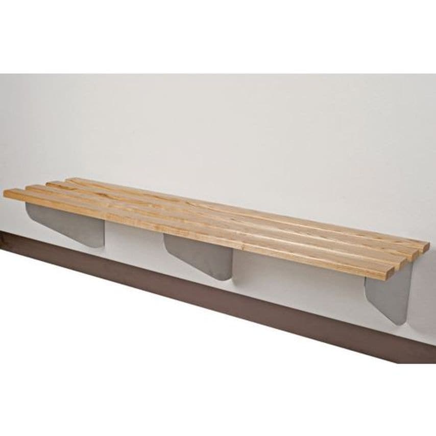Slingsby Classic Aero Bench 2500 x 450Mm 4 Brackets - Silver