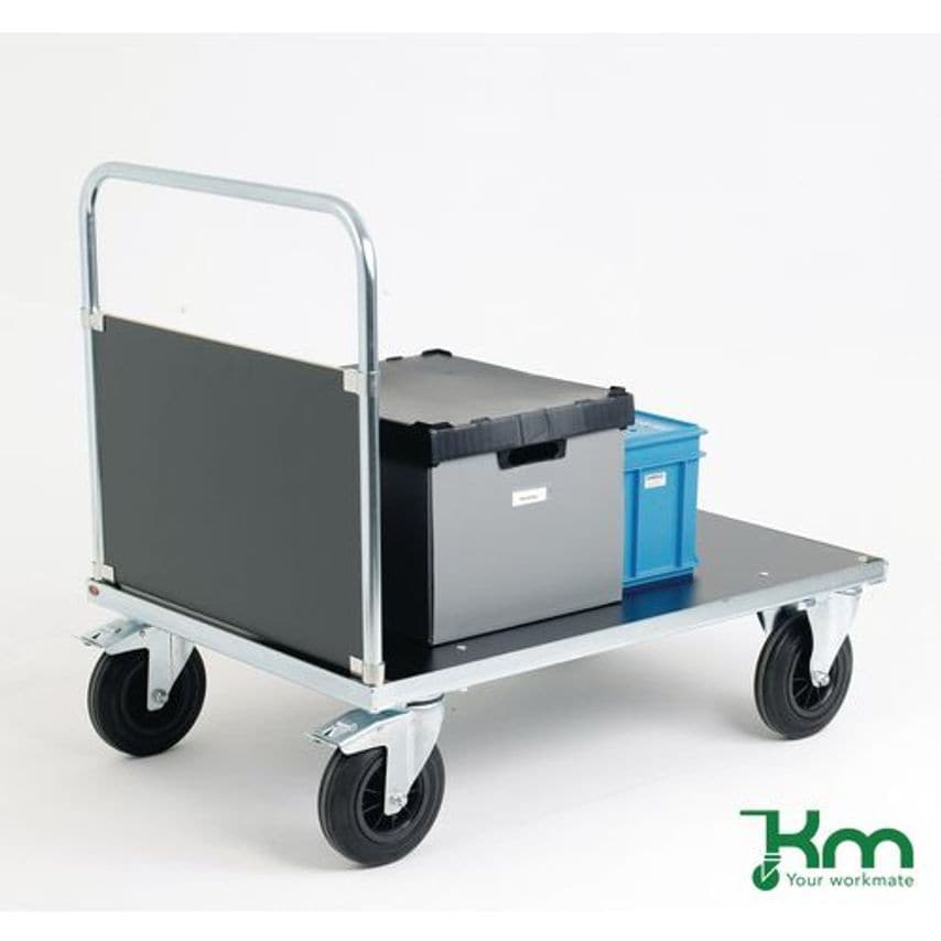 Slingsby Konga Heavy Duty Zinc Plated Single-Ended Platform Truck, Braked