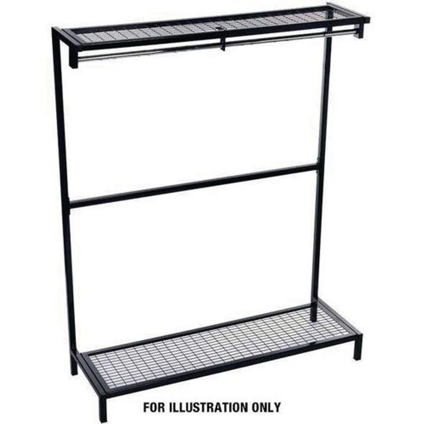 Slingsby Freestanding Garment Hanging Unit Black 1400MM Wide x 480 Deep