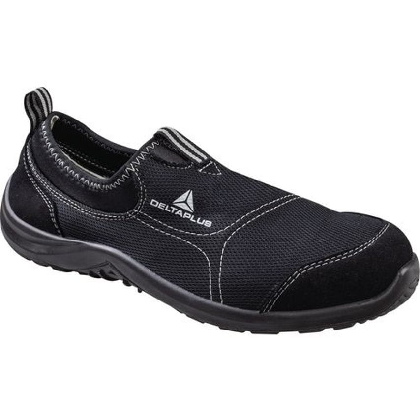 Slingsby Miami White Slip on Safety Shoes - Size 8 - Black