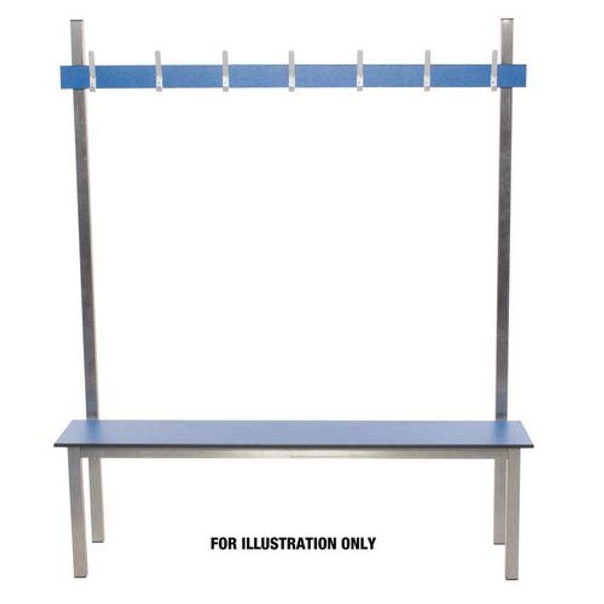 Slingsby Aqua Solo Laminate Changing Room Bench - Blue 2000mm Width