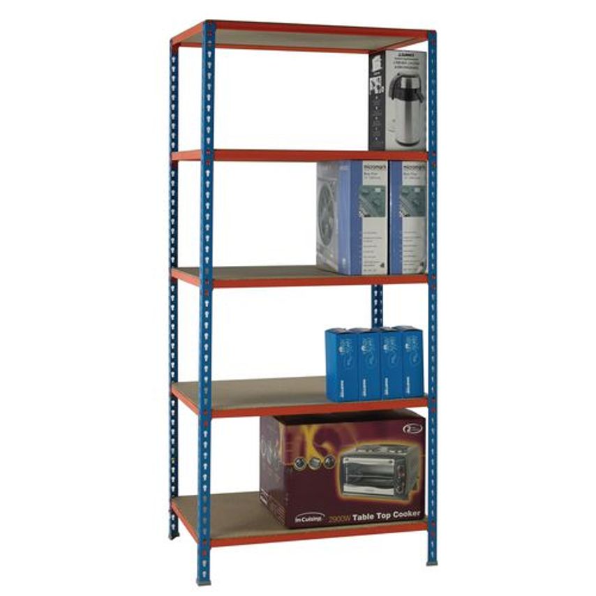 Slingsby Boltless Steel Shelving With Chipboard Shelves - Up to 200kg - 900mm Wi