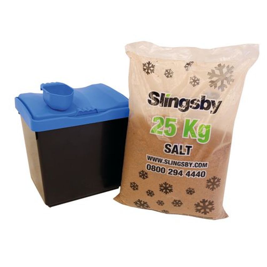 Grit Bins and Brown Rock Salt