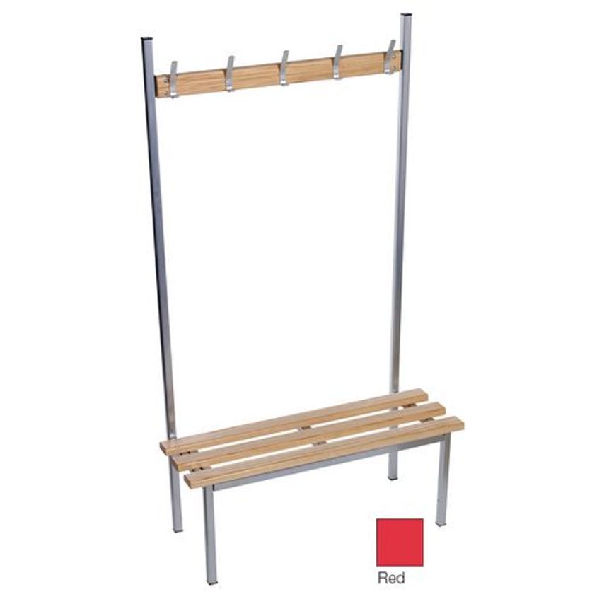 Slingsby Evolve Solo Bench 2500 x 400mm 12 Hooks - 3 Uprights - Red