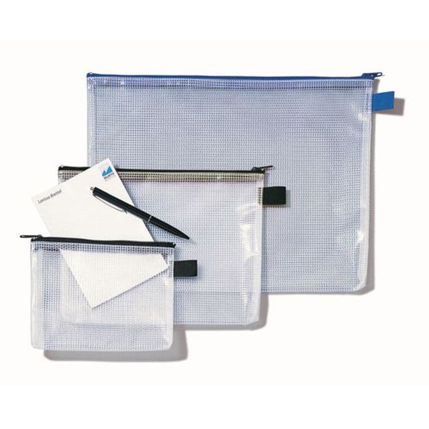 Slingsby Mesh Bag With Black ZIP A4 - Pack of 10