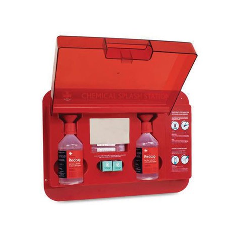 HSE Compliant Chemical Splash First Aid Station