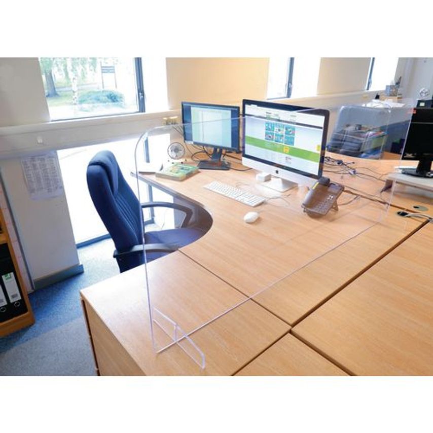 Slingsby Sneeze Screen With Feet 1400MM x 600MM