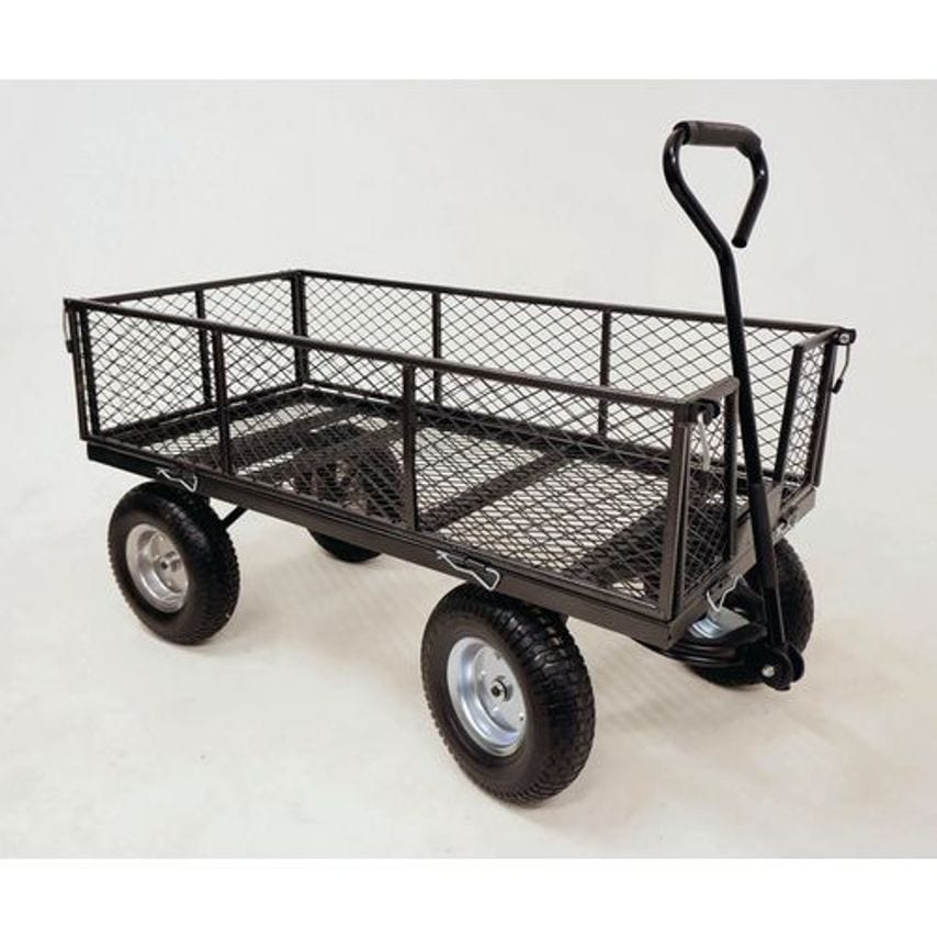 Slingsby Mesh Platform Truck, Sides & Ends, 1290 x 670 x 520/1030MM, Puncture-Pr