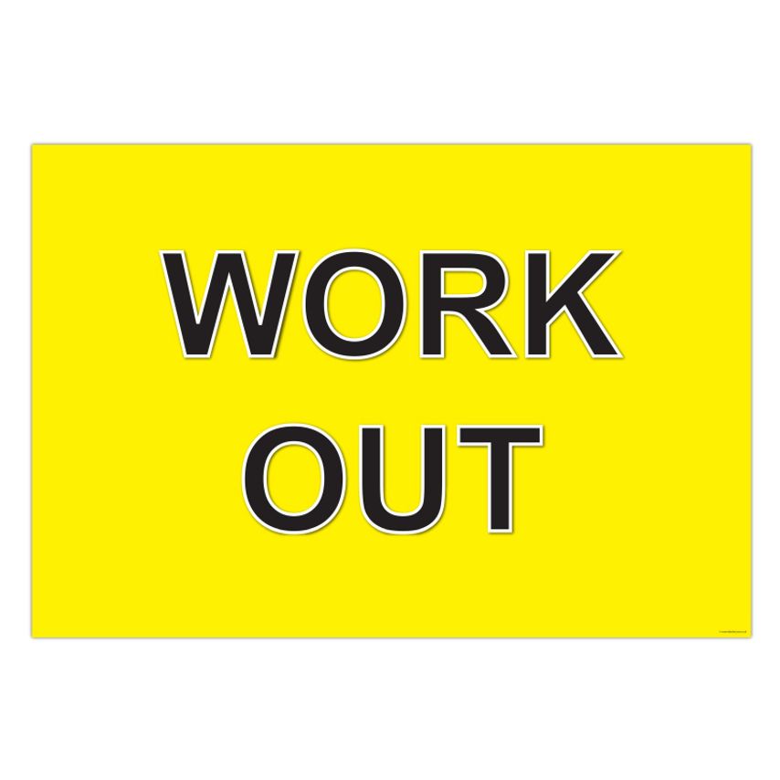 Fabufacture Work Out - Extra Large Visual Workplace Organisational Anti-Slip Flo