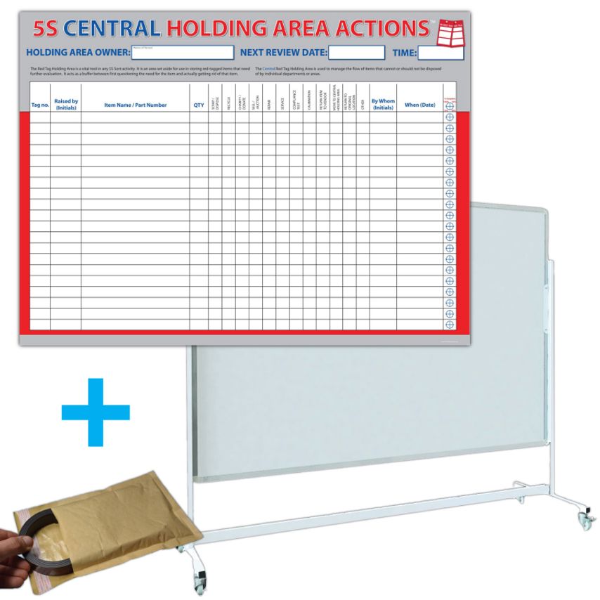 Fabufacture CENTRAL 5S Holding Area Actions Board + Mag Kit + Mobile Display