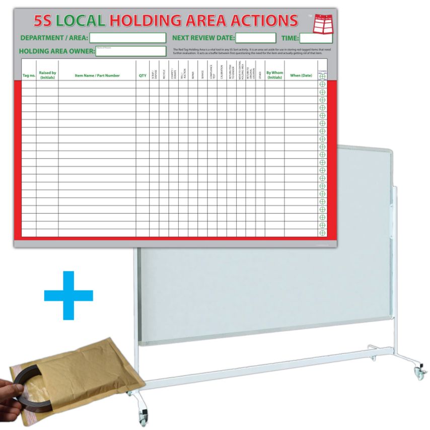 Fabufacture LOCAL 5S Holding Area Actions Board + Mag Kit + Mobile Display