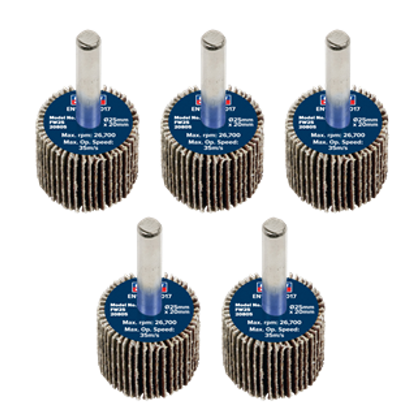 Flap Wheel 6mm Shaft - Pack of 5