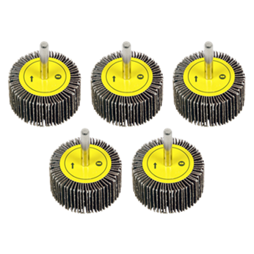 Sealey Flap Wheel 50 x 25mm 40Grit 6mm Shaft - Pack of 5 - FW5025405