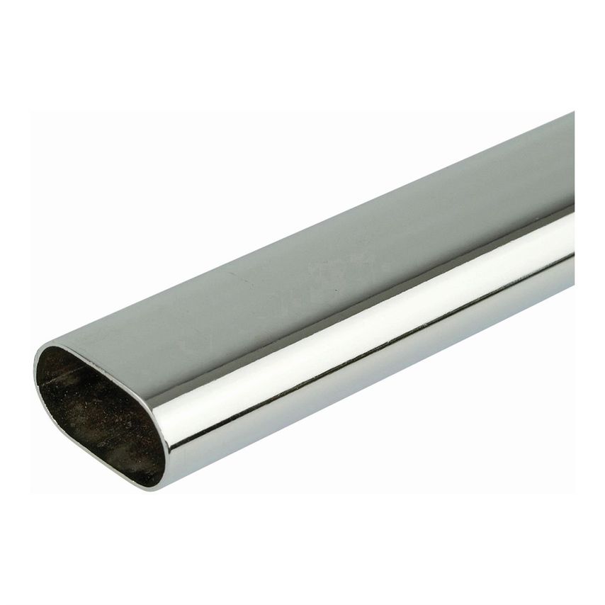 ProSolve Oval Chrome Tube 30 x 15 x 3000 (120")