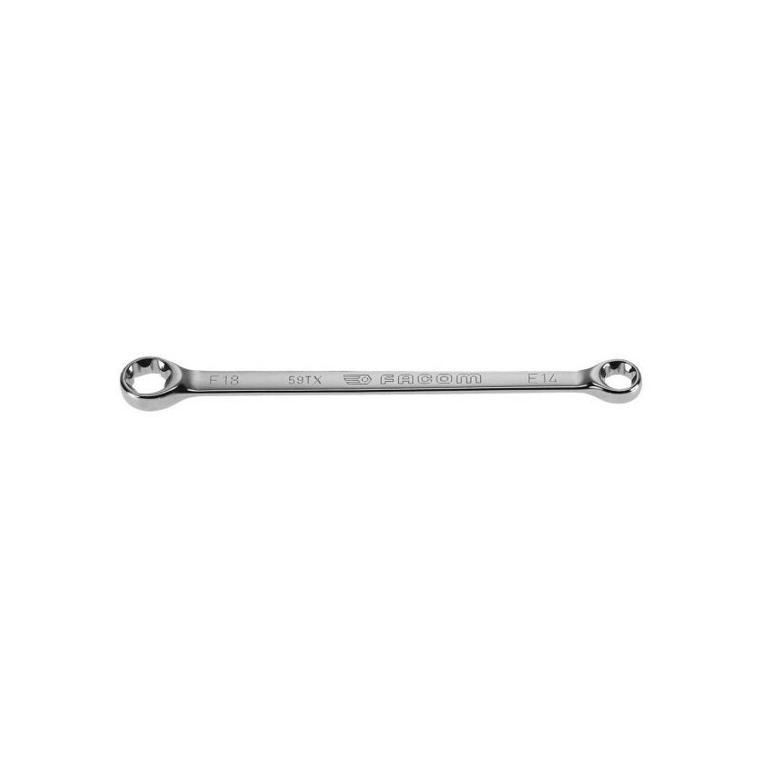 Facom 59TX.14X18 Straight Ring Wrenches with TORX Profile E14 x E18- you get 2
