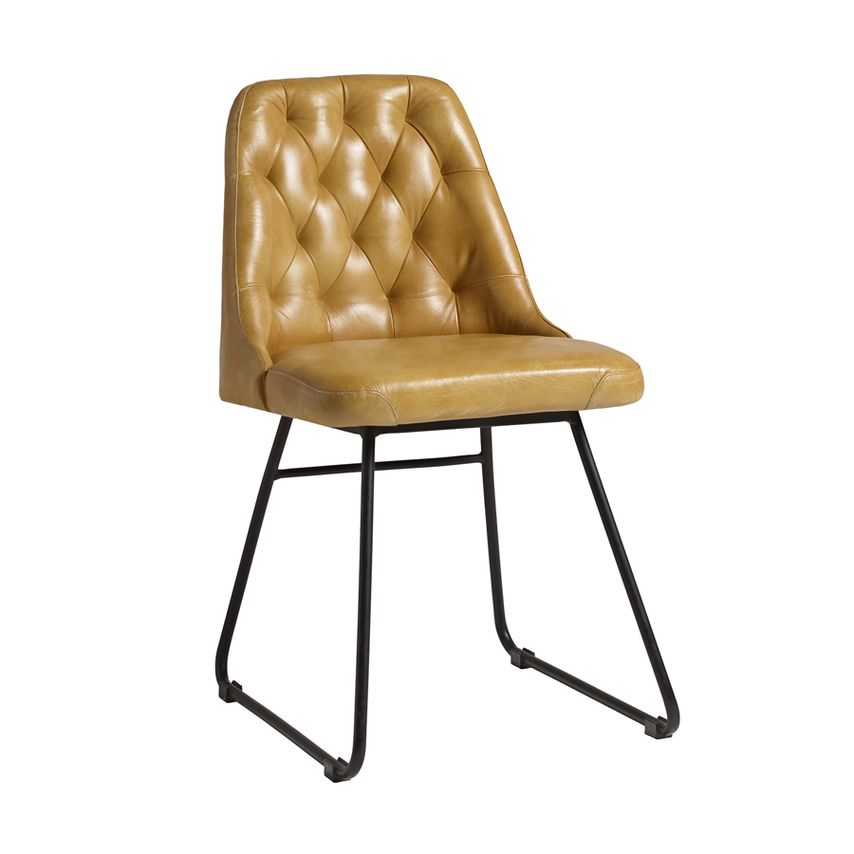 Harland Side Chair In Bruciato Leather