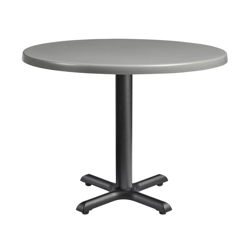 ZAP Trading Enduratop Complete Dining Table - Flat Auto-Adjust - Grey - 70cm Dia