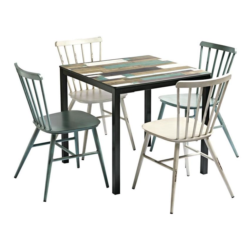 ZAP Trading Driftwood Spin Dining Set