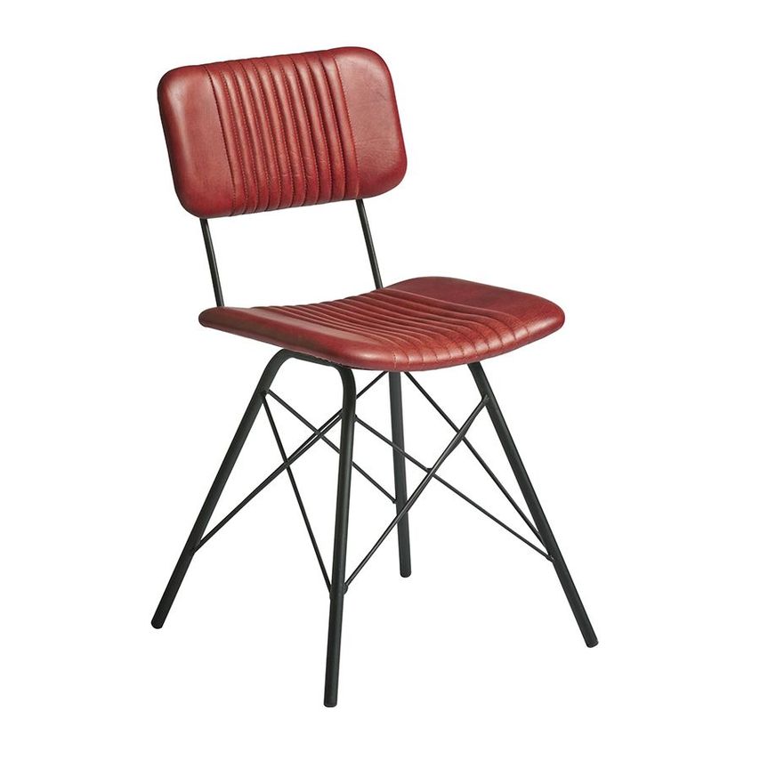 ZAP Trading Duke Side Chair - Light Tan Leather
