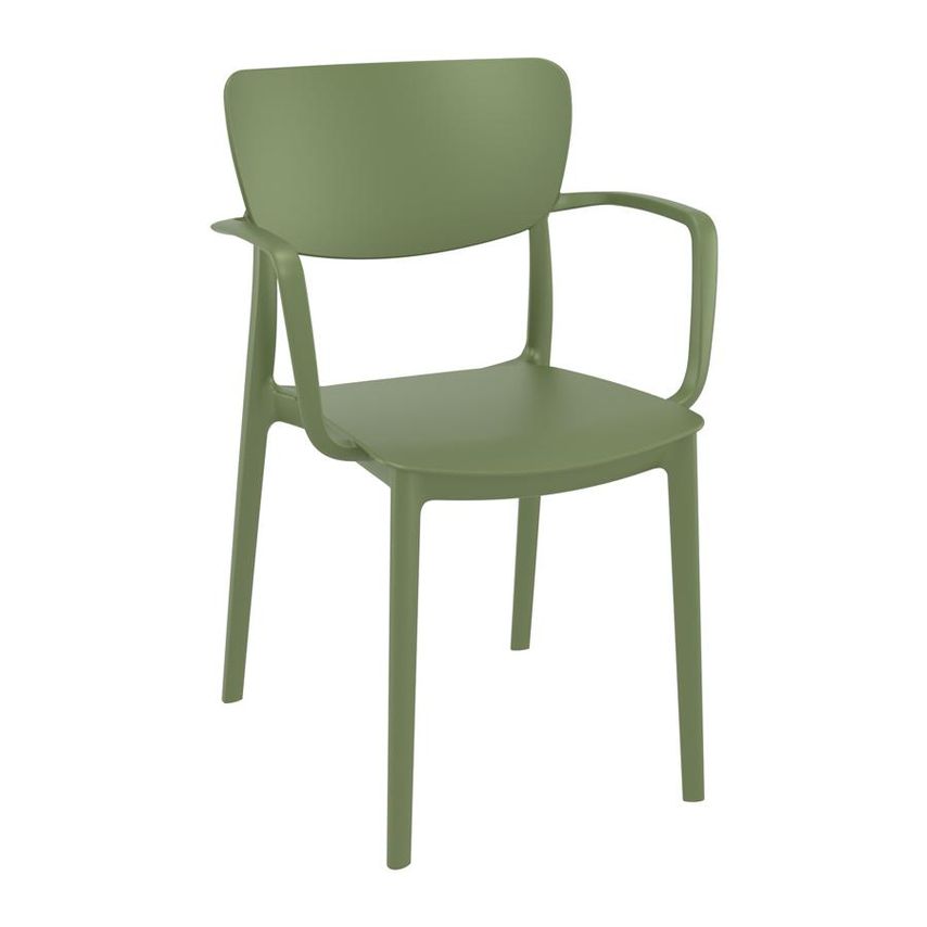 ZAP Trading Lisa Stacking Arm Chair - Red