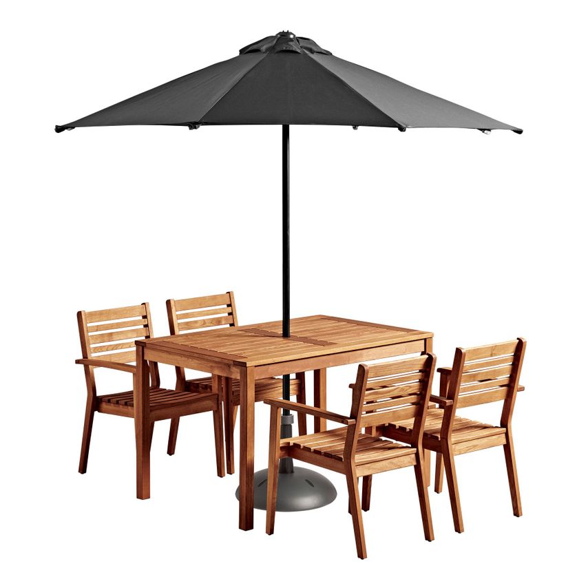 ZAP Trading Olympia Anthracite/Black Round Parasol Base - 20kg