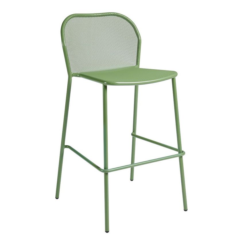 ZAP Trading Palma Outdoor Barstool 75cm-Olive Green Matt RAL 6011