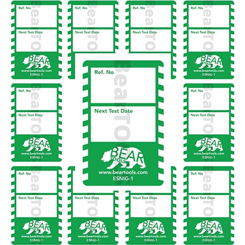 BearTOOLS Equipment Safety Green Tag 10 Pack