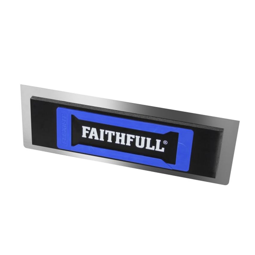 Faithfull Stainless Steel Flexifit Trowel With Foam 16in