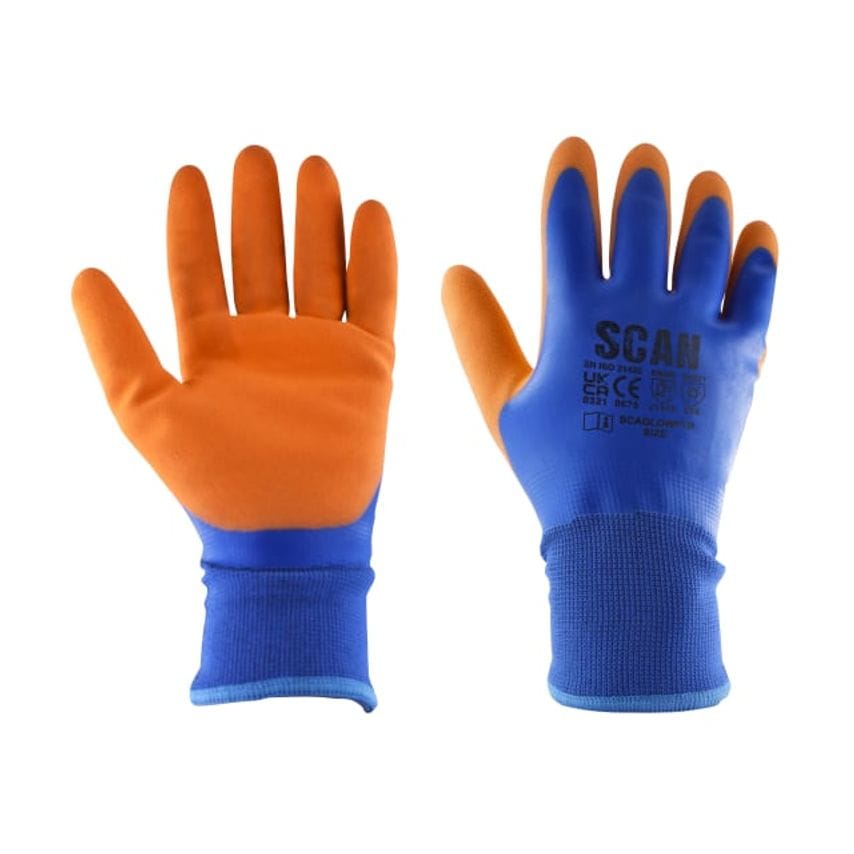 Scan Thermal Waterproof Latex Coated Gloves - XXL (Size 11)