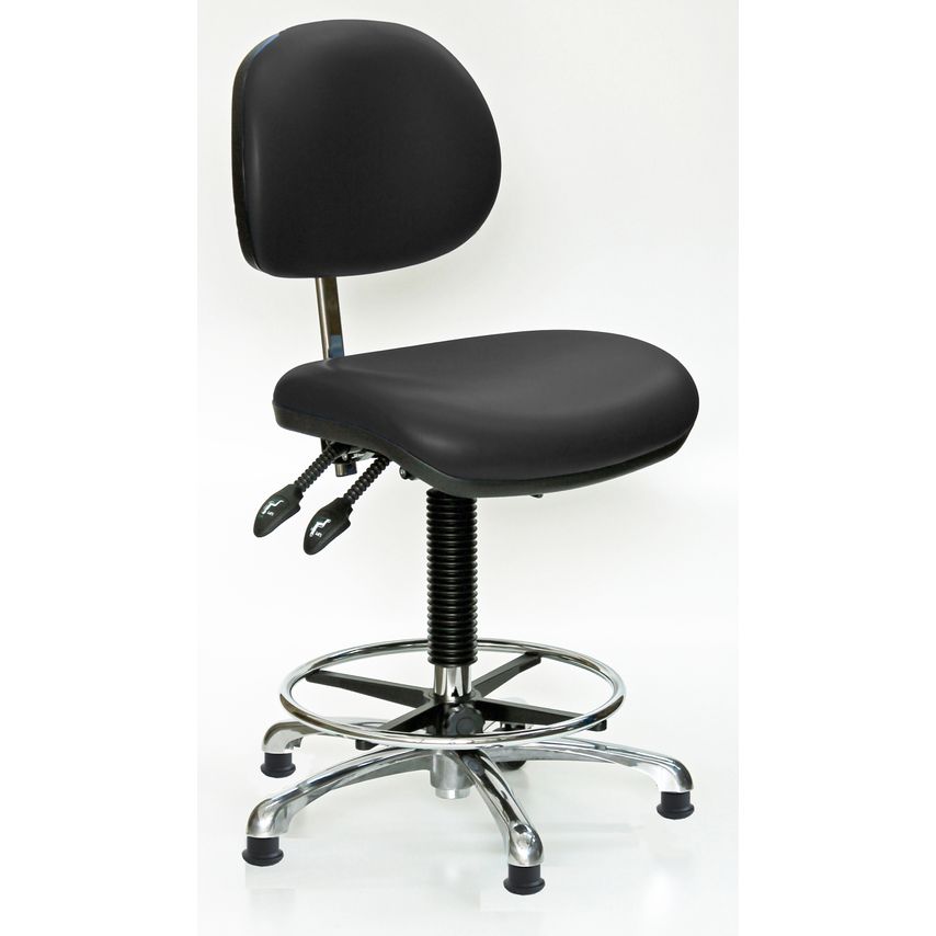 Fully Ergonomic Industrial Chair High with Lock loaded castors
