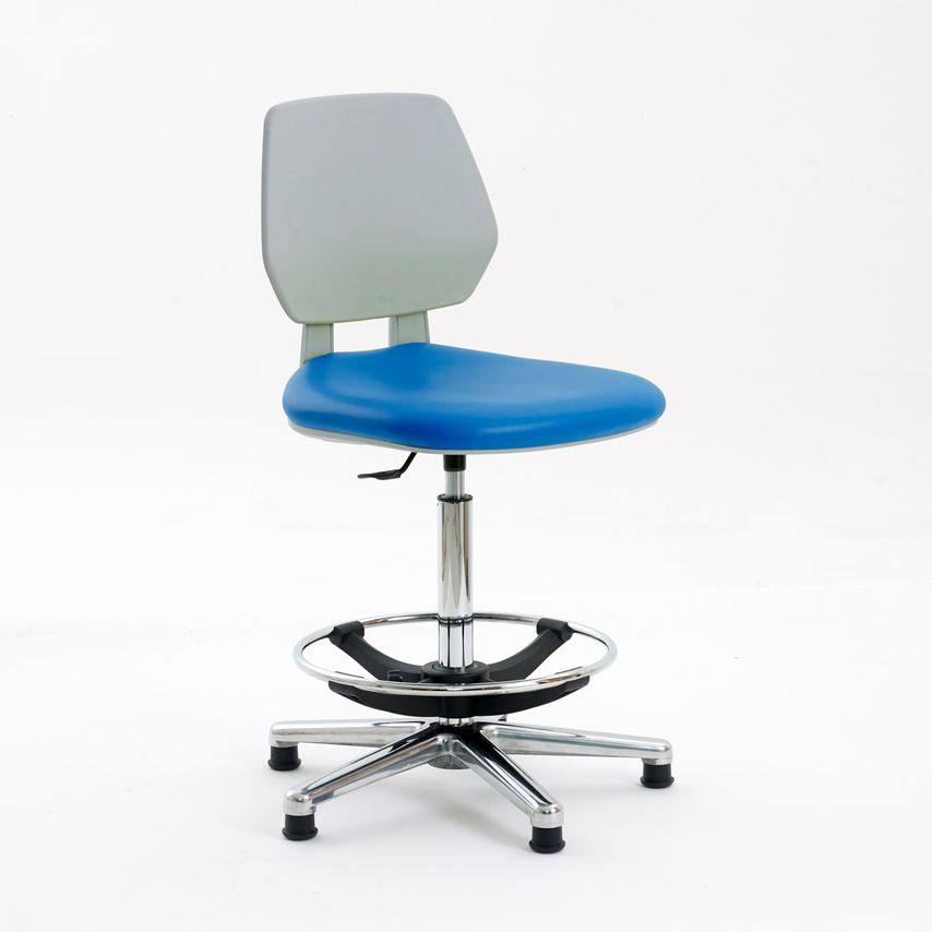 Rhodes + Scholes Clean Room Laboratory Chair High (CR-M2-H) With Locking Castors