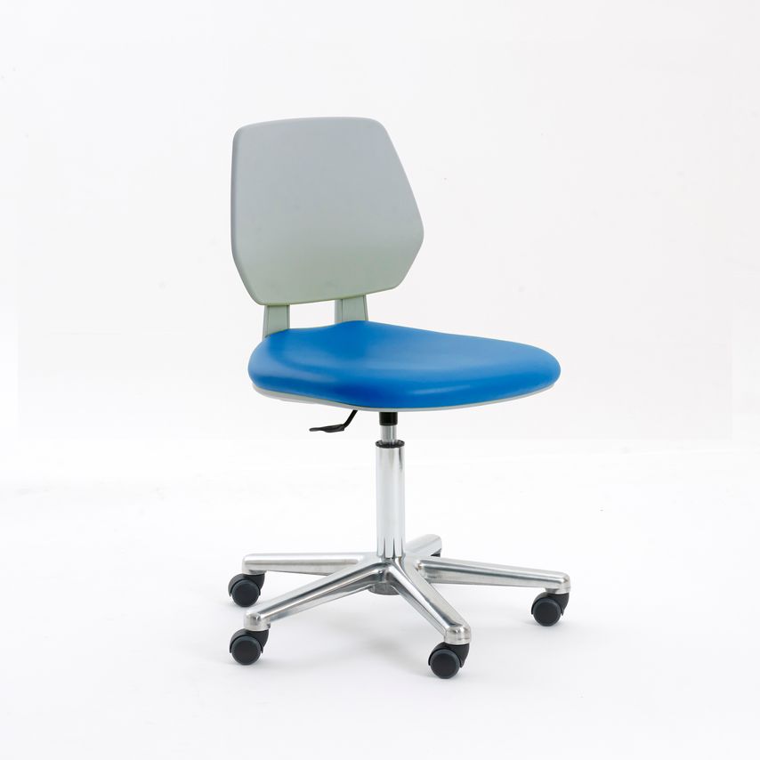Rhodes + Scholes Clean Room Laboratory Chair (CR-M2) With Castors, Adjustable Fo