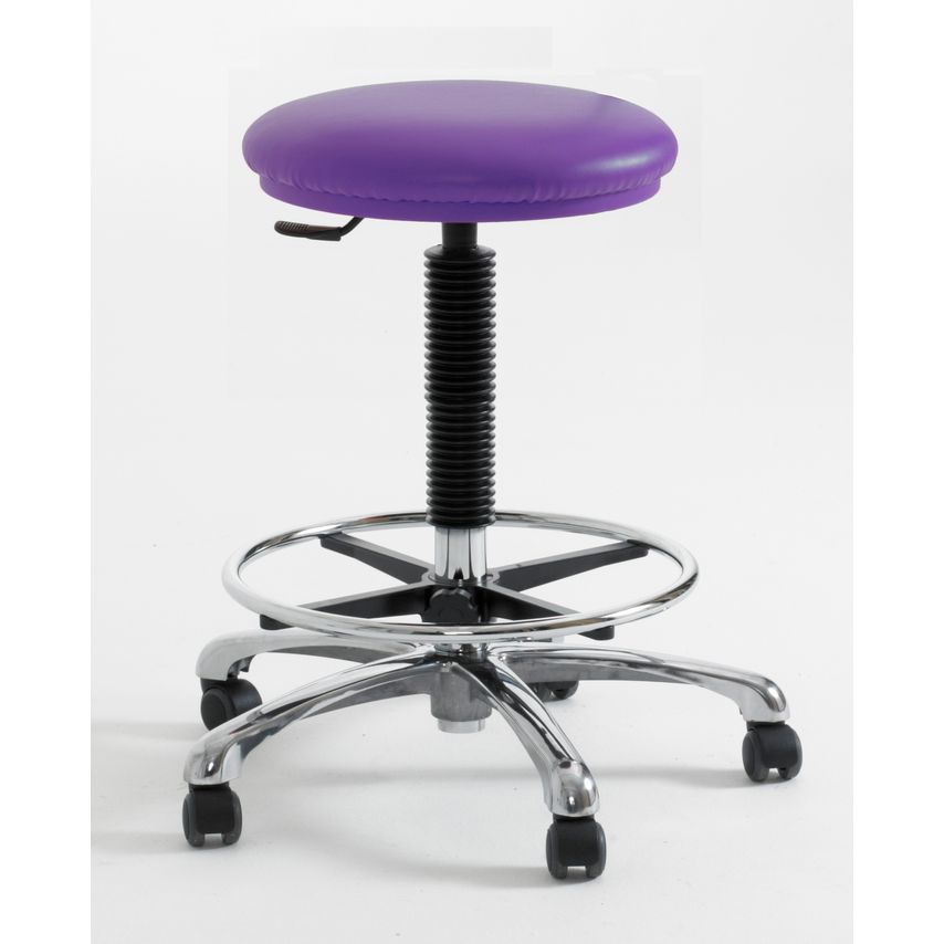 Rhodes + Scholes Clean Room Stool High, Feet, Lilac
