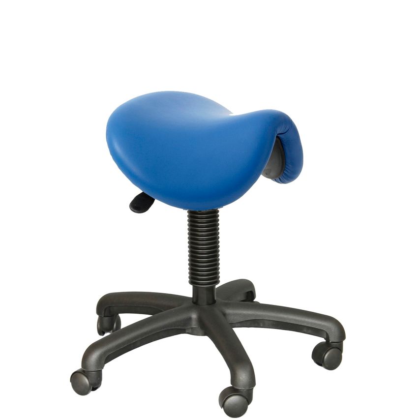 Rhodes + Scholes Upholstered Saddle Seat With Locking Castors, No Footring, Sapp