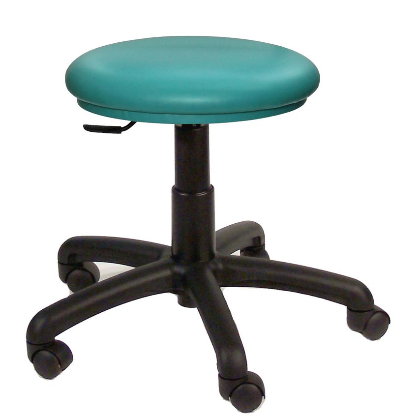Rhodes + Scholes Upholstered Stool, Feet, No Footring, Anti-Bacterial Vinyl - Ro